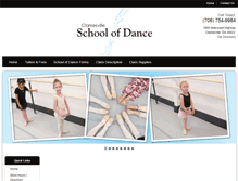 Tablet Screenshot of clarkesvilleschoolofdance.com